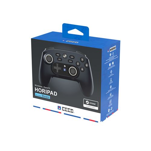 Manette Pro sans fil Hori Horipad pour Steam et PC – Noir Minuit