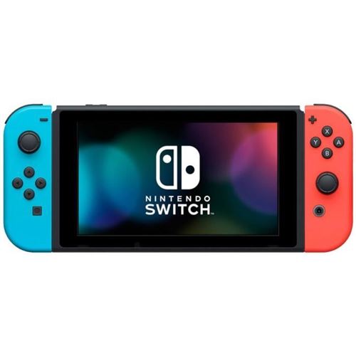 Console Nintendo Switch avec paire de Joy-Con sans fil Rouge et Bleu Neon V3